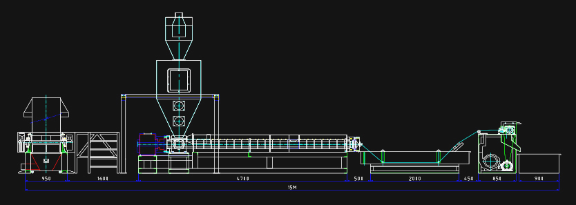 PE and PS Foam Recycling Line